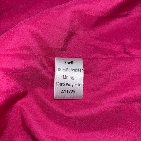 The Tog Shop Womens Pink Textured Button Front Blazer Jacket 18W - Picture 7 of 8